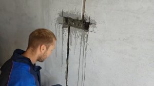 Установка монтаж подрозетников в бетоне