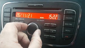 Ford Transit Connect CD6000 CD Radio Time Set Date Setting