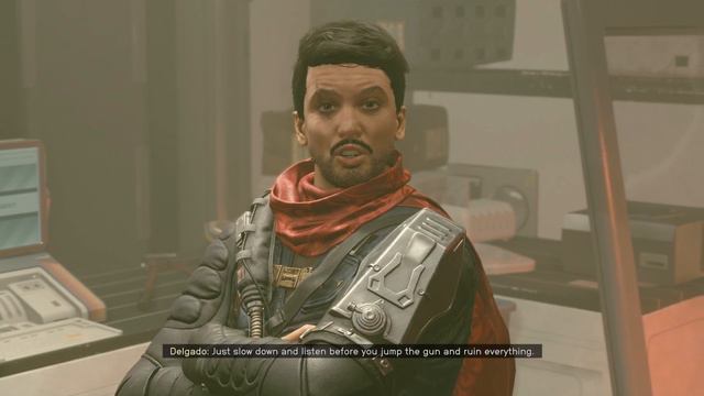 Starfield - Eye of The Storm: Speak with Delgado: Cyber Runner Choice "Everyone Is a Traitor" смотреть онлайн