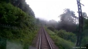 Туапсе  -   Белореченская. Вид из кабины 2ЭС4К