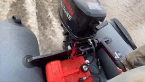 Лодка Барс 3200 нднд, мотор Nissan Marine 9.8 , тест скорости втроём.