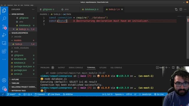 AM Coder - Sequalize with ExpressJS 101 (Basic Setup and Use of SQL Databases in Javascript)