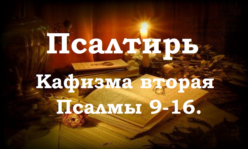 Псалтирь святого пророка и царя Давида в переводе Бируковых. Кафизма вторая.Псалмы 9-16.