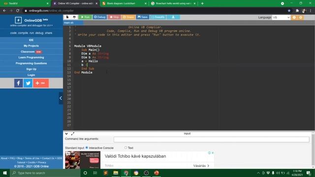 How to create a simple program using online vb.net compiler смотреть онлайн