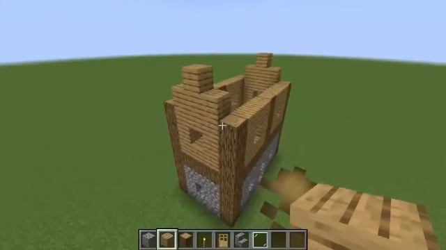 How to build a Minecraft Village Big House (plains)(version 1.14) смотреть онлайн