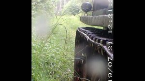 Самодельный гусеничный вездеход работа подвески/гусеницы испытания