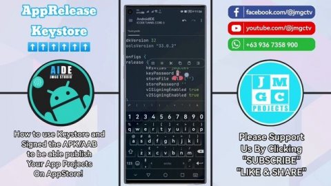 AndroidIDE Keystore Tutorial - Signed APK/AAB #androidide #androidtutorial