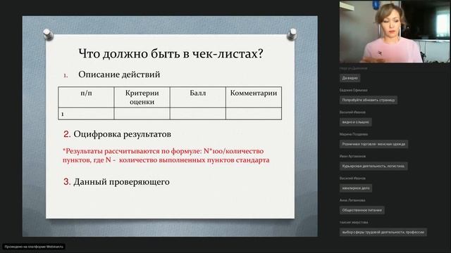 Вебинар "Как правильно создать стандарты работы для сотрудников, Чек-листы и скрипты" смотреть онлайн