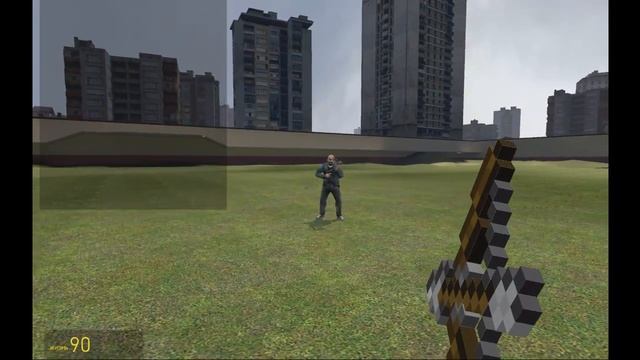 Обзор аддонов на игру Garry's Mod 10 - Minecraft Weapons (Оружия из Minecraft) смотреть онлайн