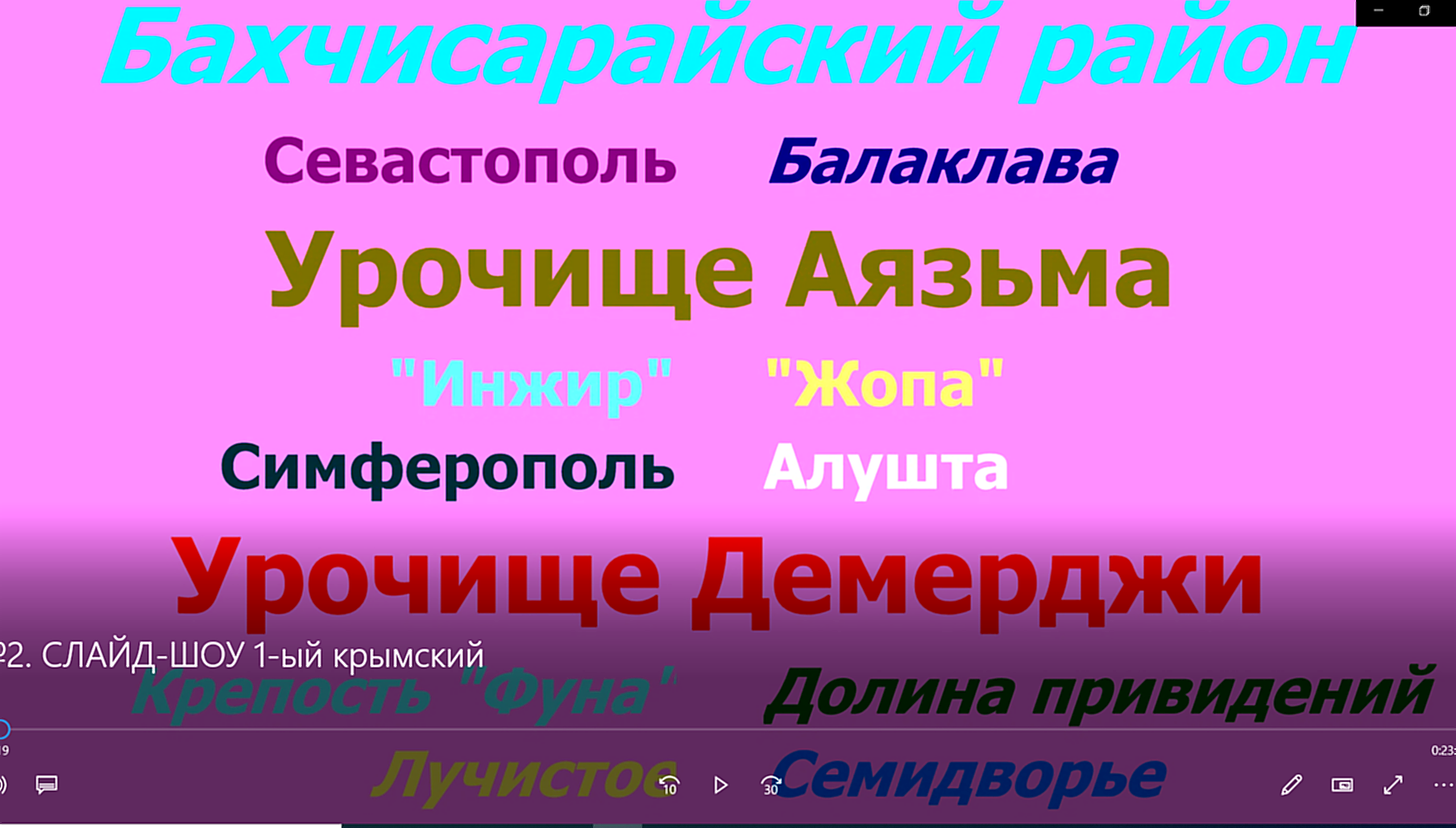 №2. СЛАЙД-ШОУ 1-ый крымский велопоход.
