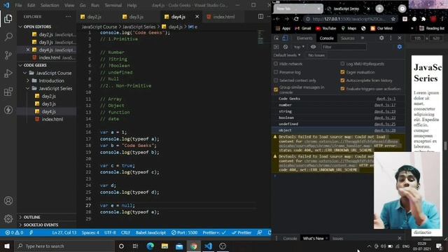 Data Types in JavaScript | Complete Java Script Tutorial