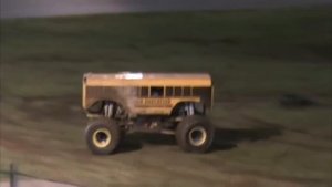 huge school bus monster truck HIGHER EDUCATION MONSTER TRUCK