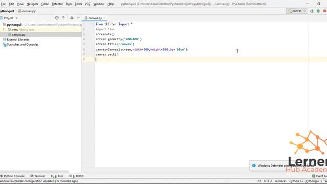 Canvas Widget In Python Tkinter | Python Tkinter GUI Tutorial