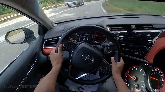 Toyota Camry 3.5 максимальная скорость автобан POV смотреть онлайн