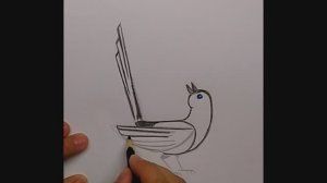 Как нарисовать сороку \\ Простой рисунок // нарисовать птицу - сорока