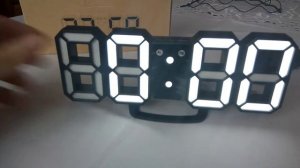 3D LED Digital Wall Clock настенные настольные часы будильник