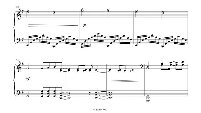 Horizon - AOJ | Original Piano Piece w/ Sheet Music смотреть онлайн