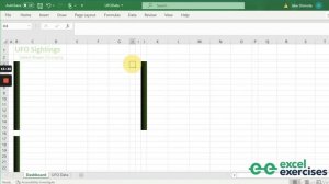 UFO Dashboard - Excel Exercises