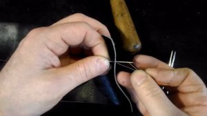 Прошивка обуви (альтернативный метод) игла от швейной машинки