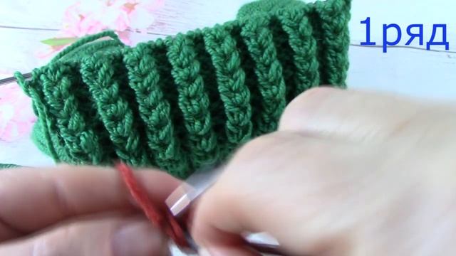 Узор"Объемные КОСЫ" для Шапки, Берета, Кофты.../ knitting pattern/.