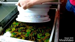 Покраска дисков по технологии аквапринт!! Офигенные диски!! Стикербомбинг!