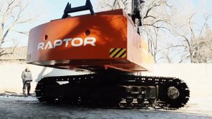 Полноповоротная сваебойная копрово-буровая установка "Раптор"