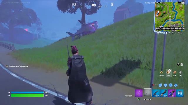 Fortnite Как правильно кататься на акуле смотреть онлайн