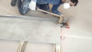 Просто шикарный плиткорез на 120 мм. Режем керамогранит 120*60.