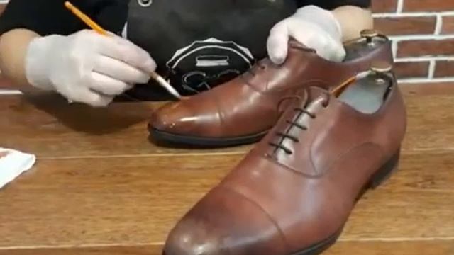 Рестарация и восстановление мужских туфель