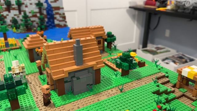 Lego Minecraft World Update! (New village and Forest) смотреть онлайн