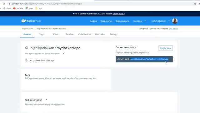 Docker | create docker image | push and pull from Repo