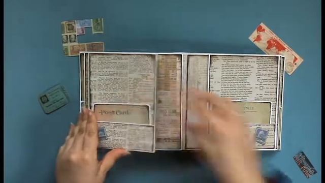 Mini 6x6 scrapbooking album Travel Memories