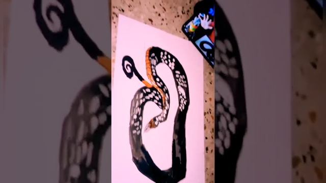 3D snake made by #drawingFansClub #shorts #viralvideo #youtubeshorts #viral #drawing #art #trending