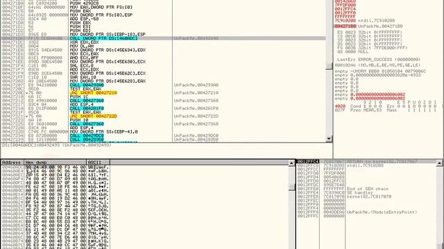 Введение в отладку с нуля, используя OllyDbg. Глава 54. Ver 1.2. смотреть онлайн