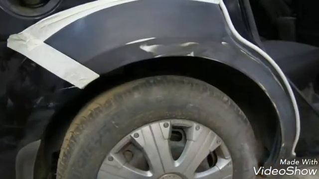 Ford Focus ремонт и покраска задней двери и крыла смотреть онлайн