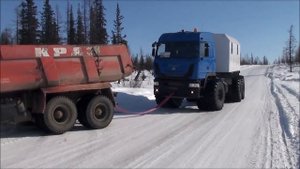 Вездеход ЯМАЛ В-6 выход на Зимник Надым-Салехард
