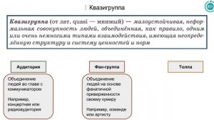 3.2 Социальные группы. Молодежь