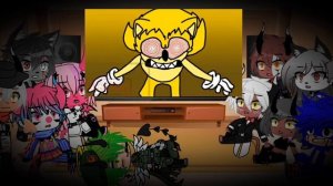 helluva boss sonic.exe vs fleetway react gacha club