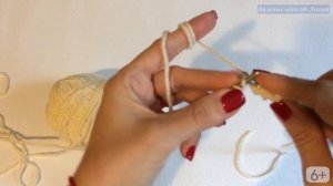 МК итальянский набор петель спицами | Способ Резинка 1х1