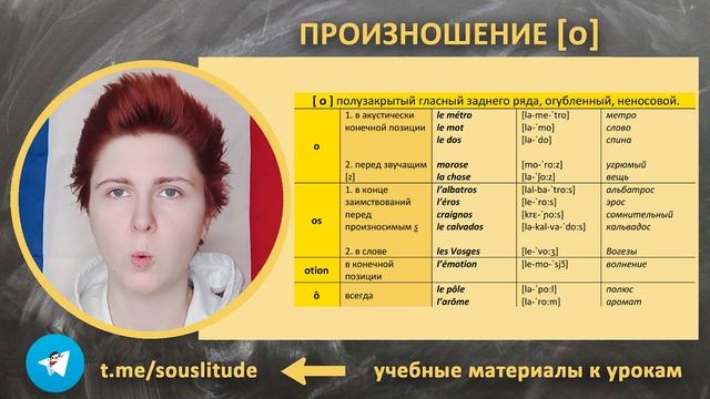 Произношение звуков [ ø ], [ o ]. Французский язык с нуля для начинающих. Урок 9