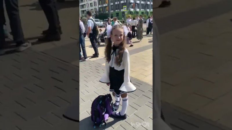 Первый раз в первый класс #школа #школьник #1класс #school #schoolgirl #video #like