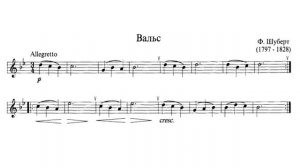 Вальс - Шуберт. Блокфлейта. Николай Смирнов.