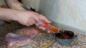 Грудка индейки в апельсиново мандариновом маринаде