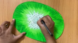 Kiwi fruit fancy dress costume make easy at home | halloween party dress diy |handmade fruit costum