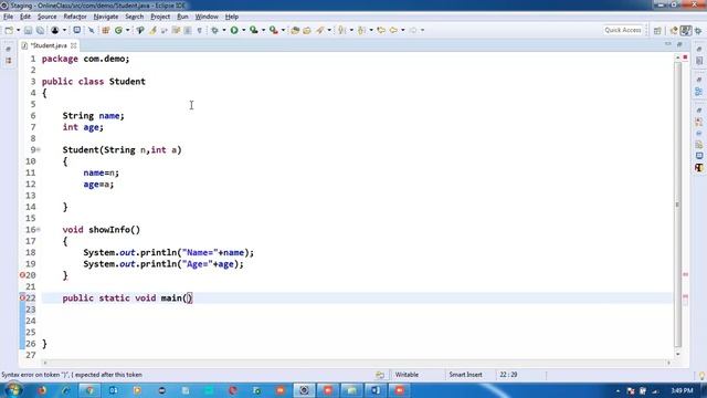 Copy Constructor In Java | Types of Constructor| Constructor In Hindi | Java In  Hindi/URDU-44