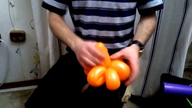 Ромашка из шариков ШДМ. Простой способ. смотреть онлайн