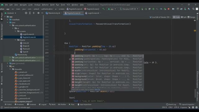 #2 Making Register Page in Authentication App UI using jetpack compose | UI Stack смотреть онлайн