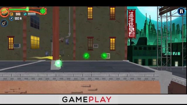 TMNT: ROOFTOP RUN - Android GamePlay [OFFLINE] смотреть онлайн