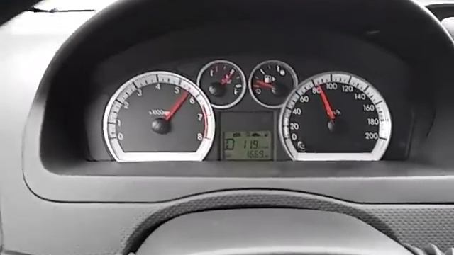 Разгон до 100 км/ч., Ravon Nexia R3 Elegant AT. смотреть онлайн