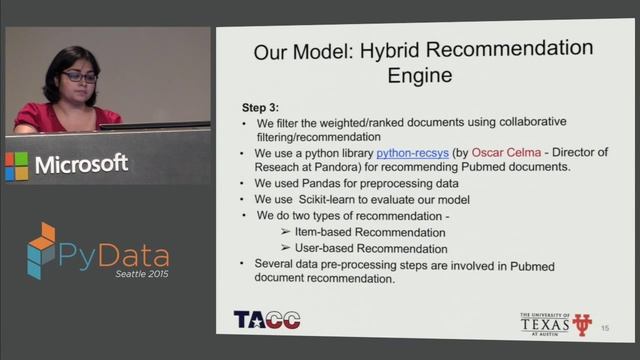 Anusua Trivedi: An example of Predictive Analytics: Building a Recommendation Engine using Python
